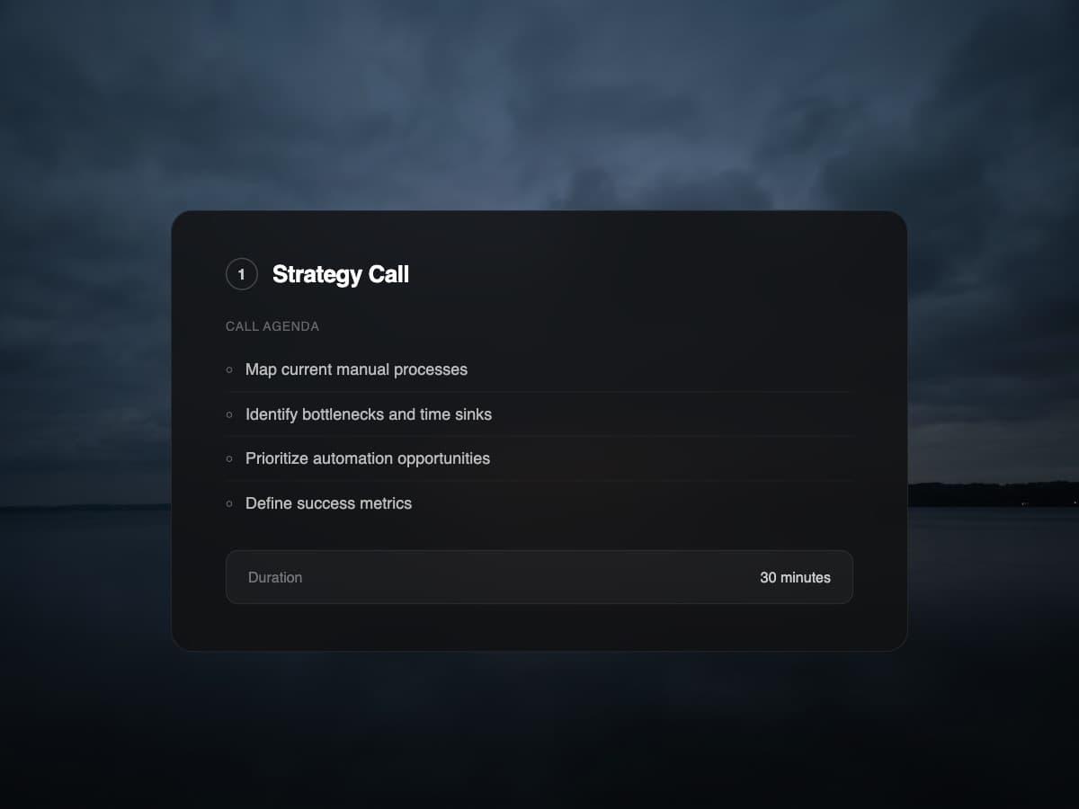 Step 1: Strategy Call